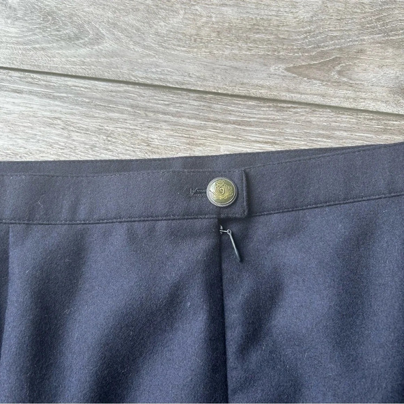 Vintage Jobis Navy Wool Cashmere Pencil Skirt - Picture 12 of 12